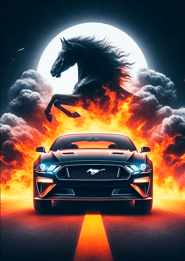 Mustang Metal Poster Sb-227