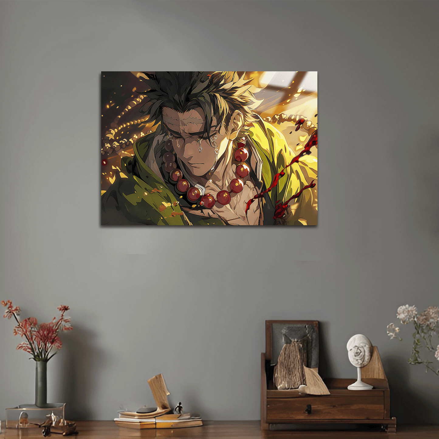 Gyomei Himejima Metal Poster - Demon Slayer