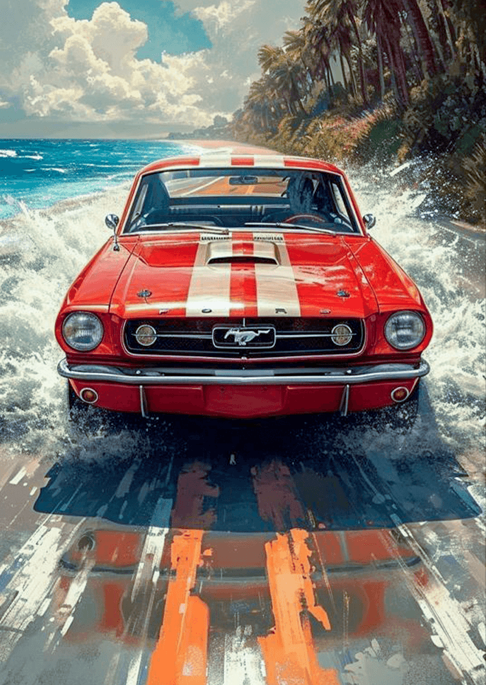 Mustang Metal Poster Sb-230