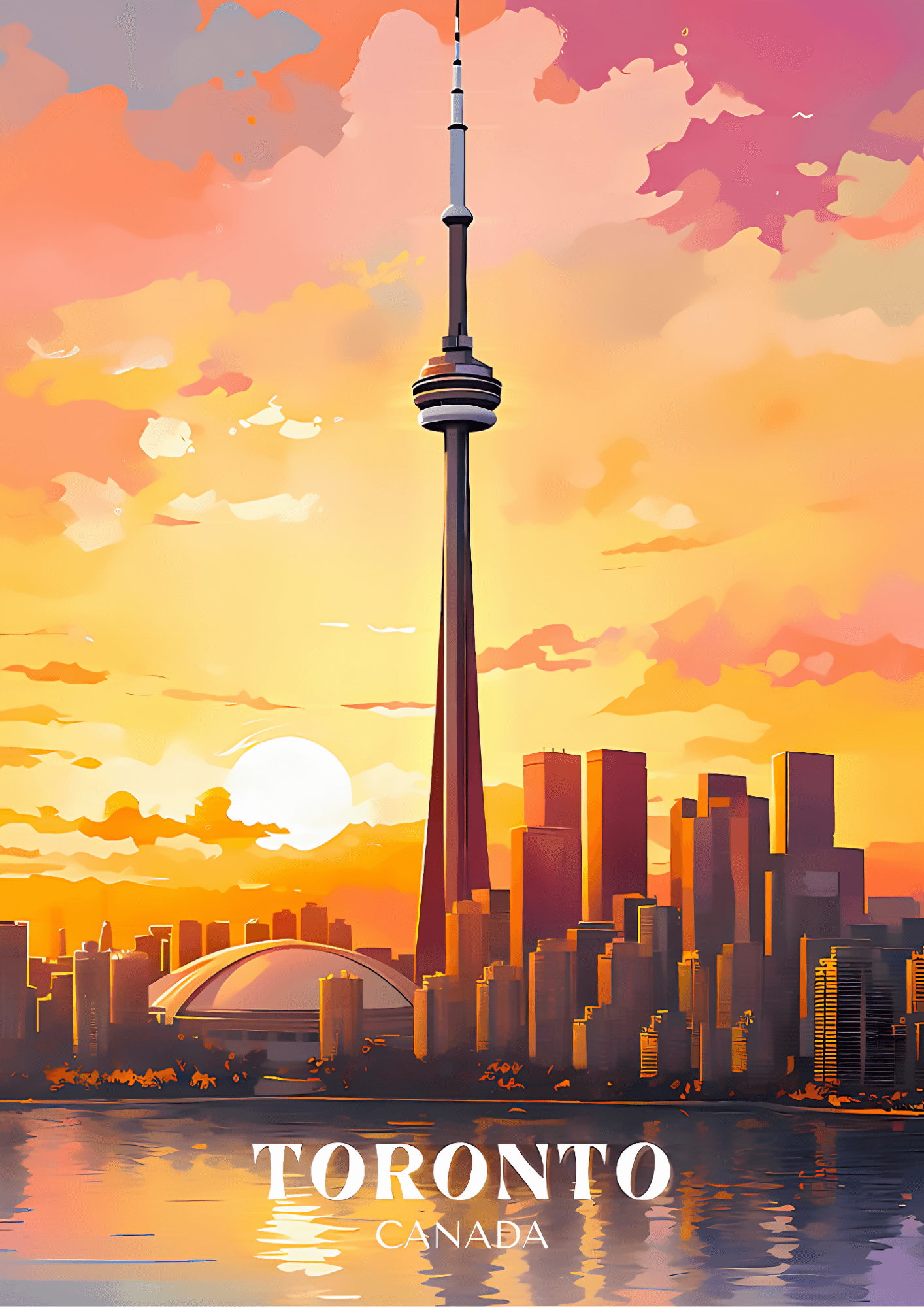 Kanada Toronto Metal Poster Sb-57