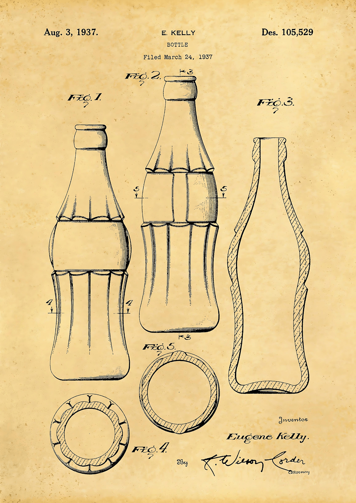 1937 Coca Cola Şişesi Metal Poster Sb-202