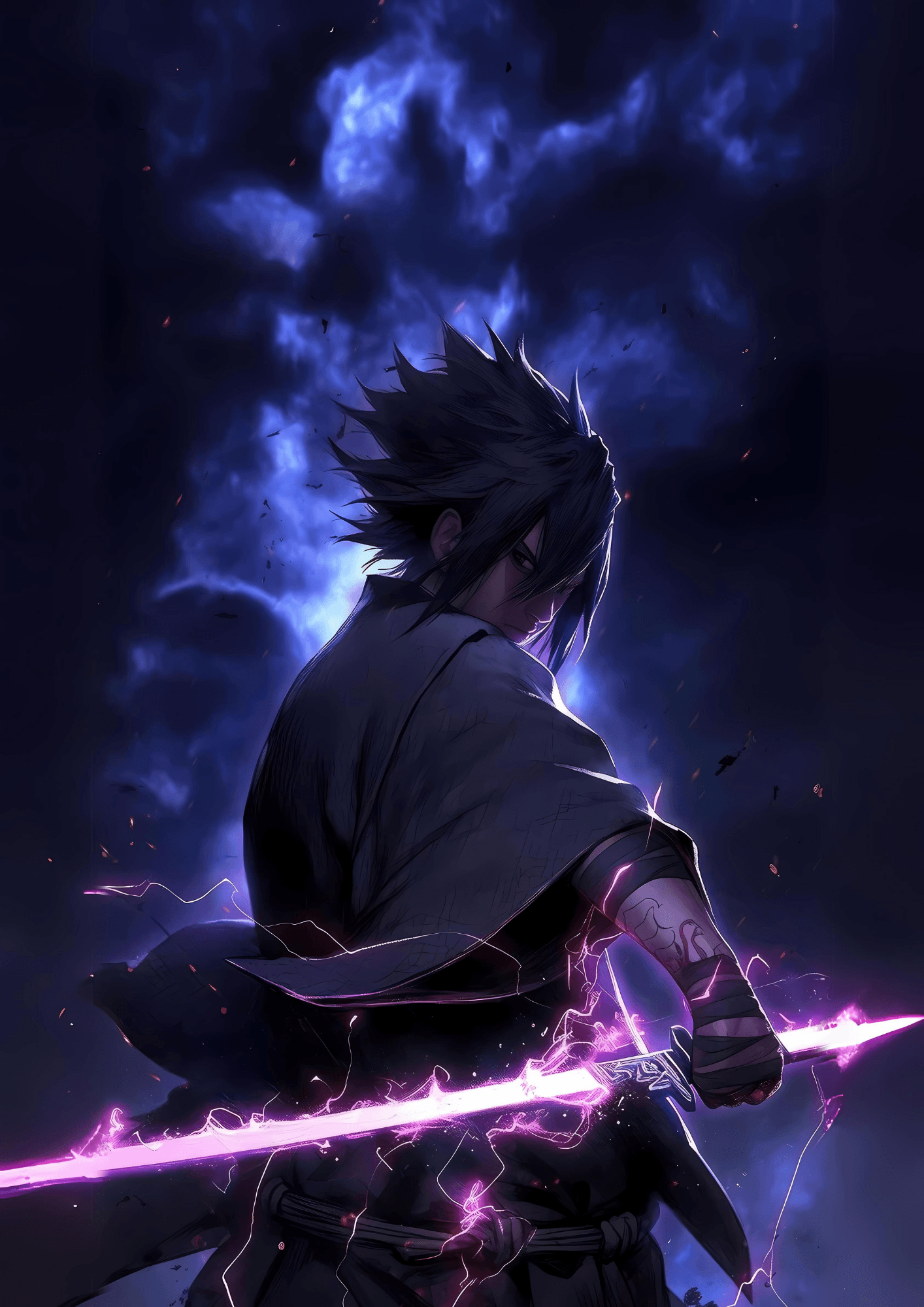 Sasuke Uchiha Metal Poster Sb-256