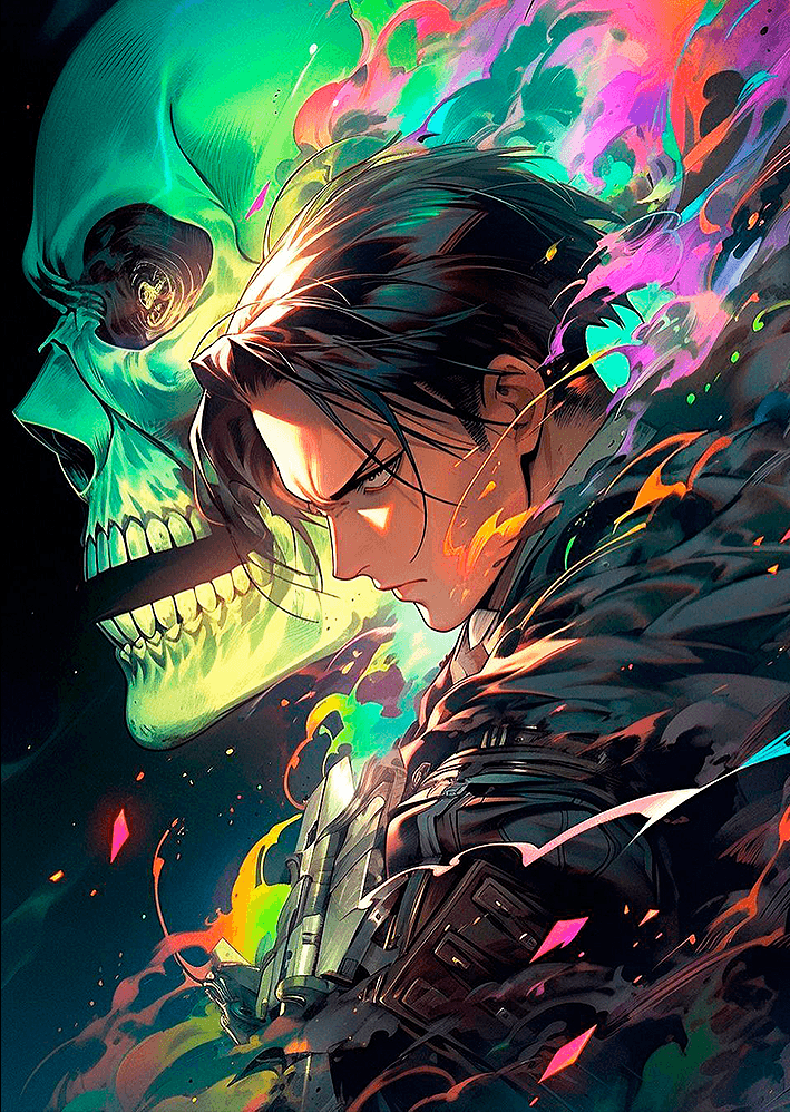 Attack on Titan Levi Metal Poster Sb-169