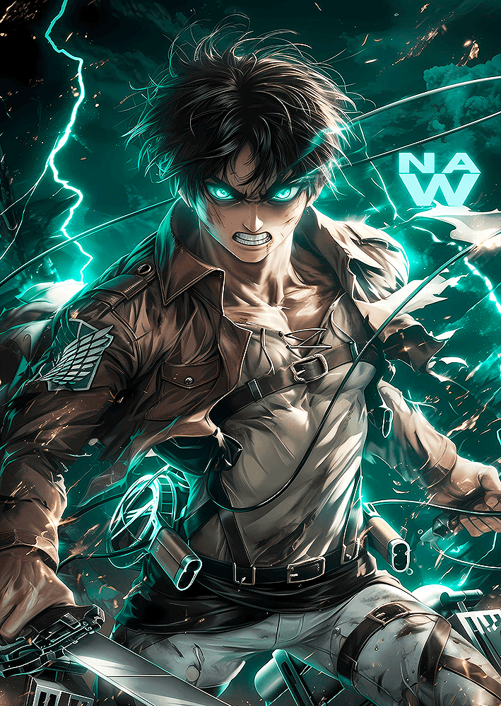 Attack on Titan Eren Yeager Metal Poster Sb-172