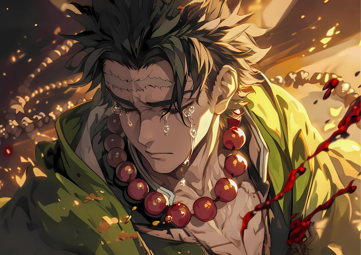 Gyomei Himejima Metal Poster - Demon Slayer