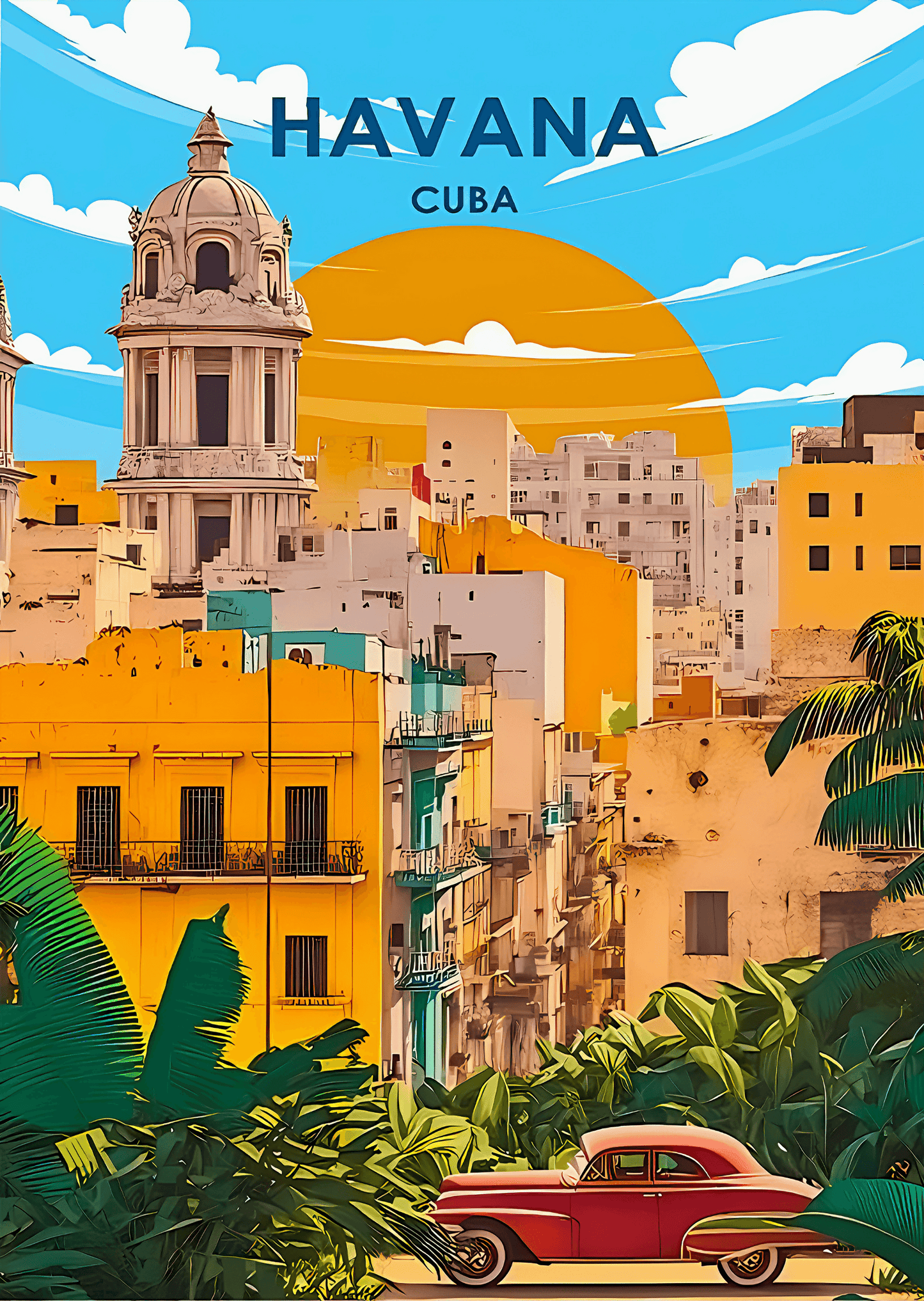 Küba Havana Metal Poster Sb-76