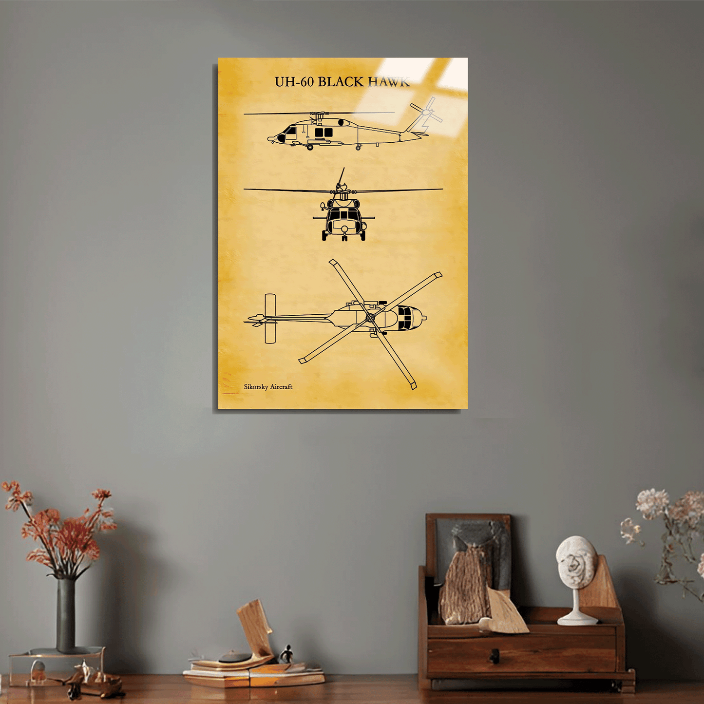 UH-60 Black Hawk Metal Poster Sb-179