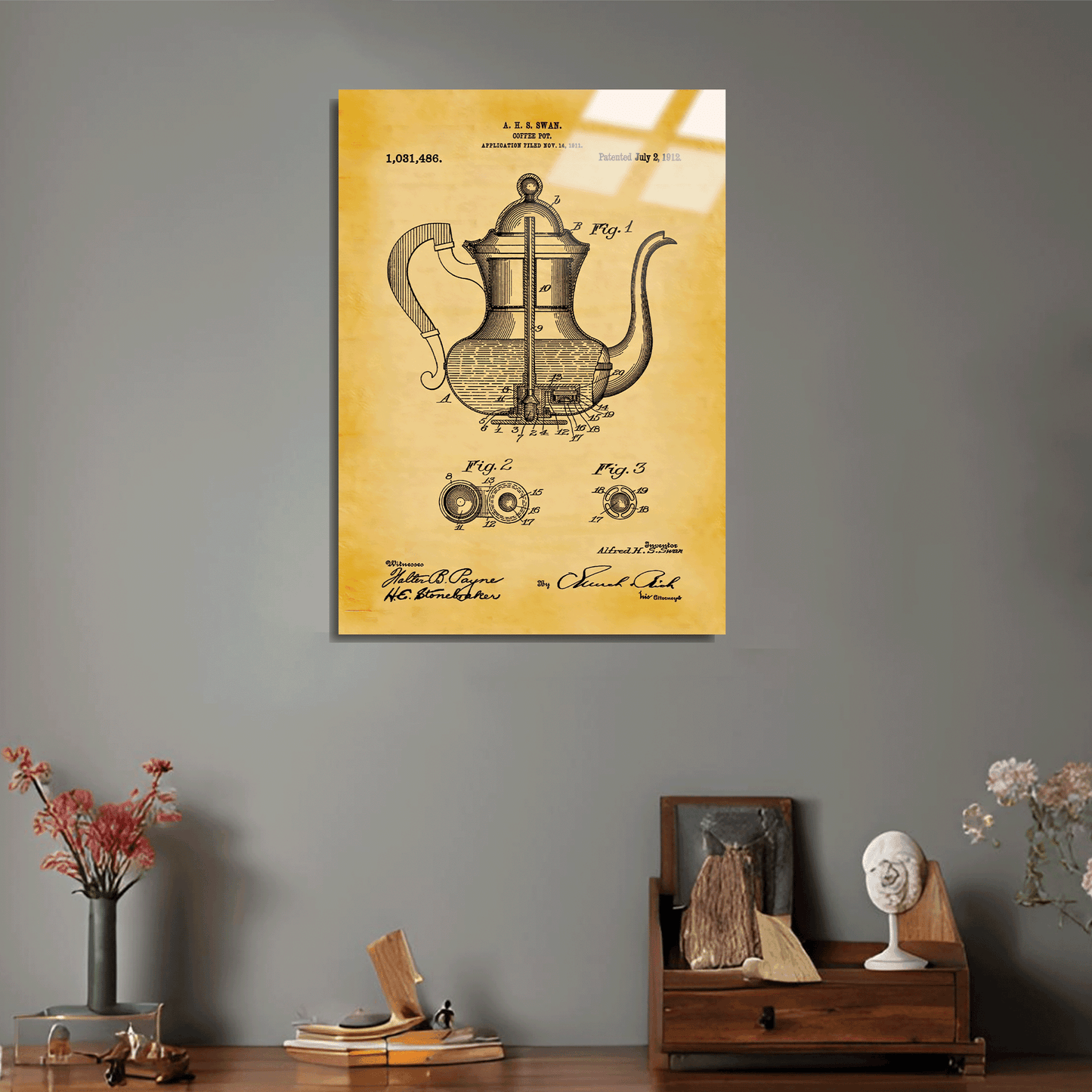 1912 Coffee Pot Metal Poster Sb-187