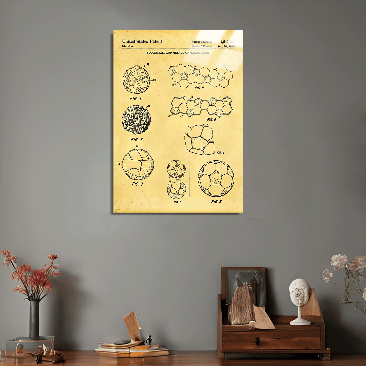 1985 Futbol Topu Metal Poster Sb-192