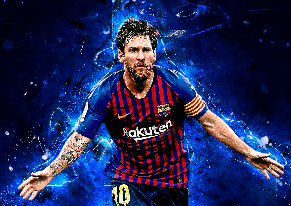 Messi Metal Poster Sb-127