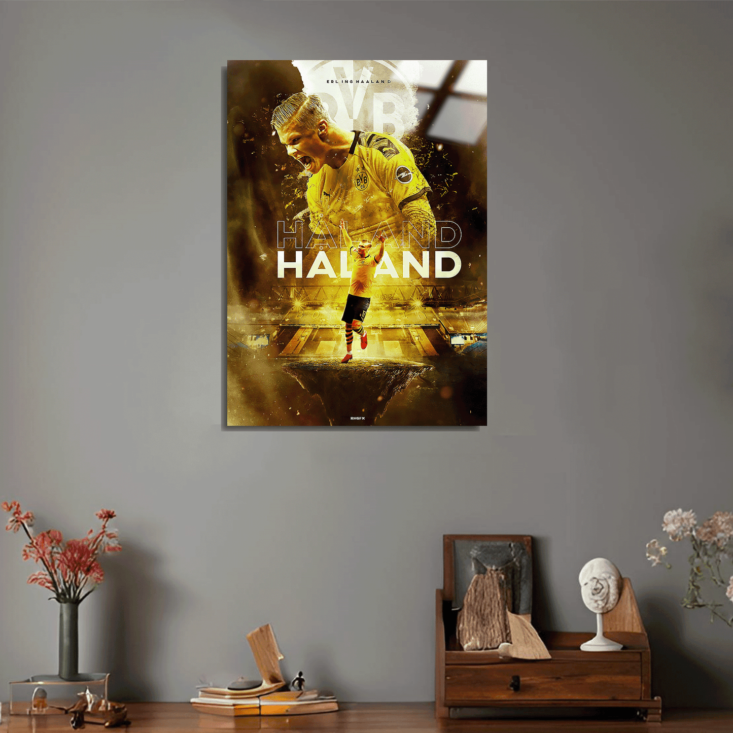 Erling Haaland Metal Poster Sb-139