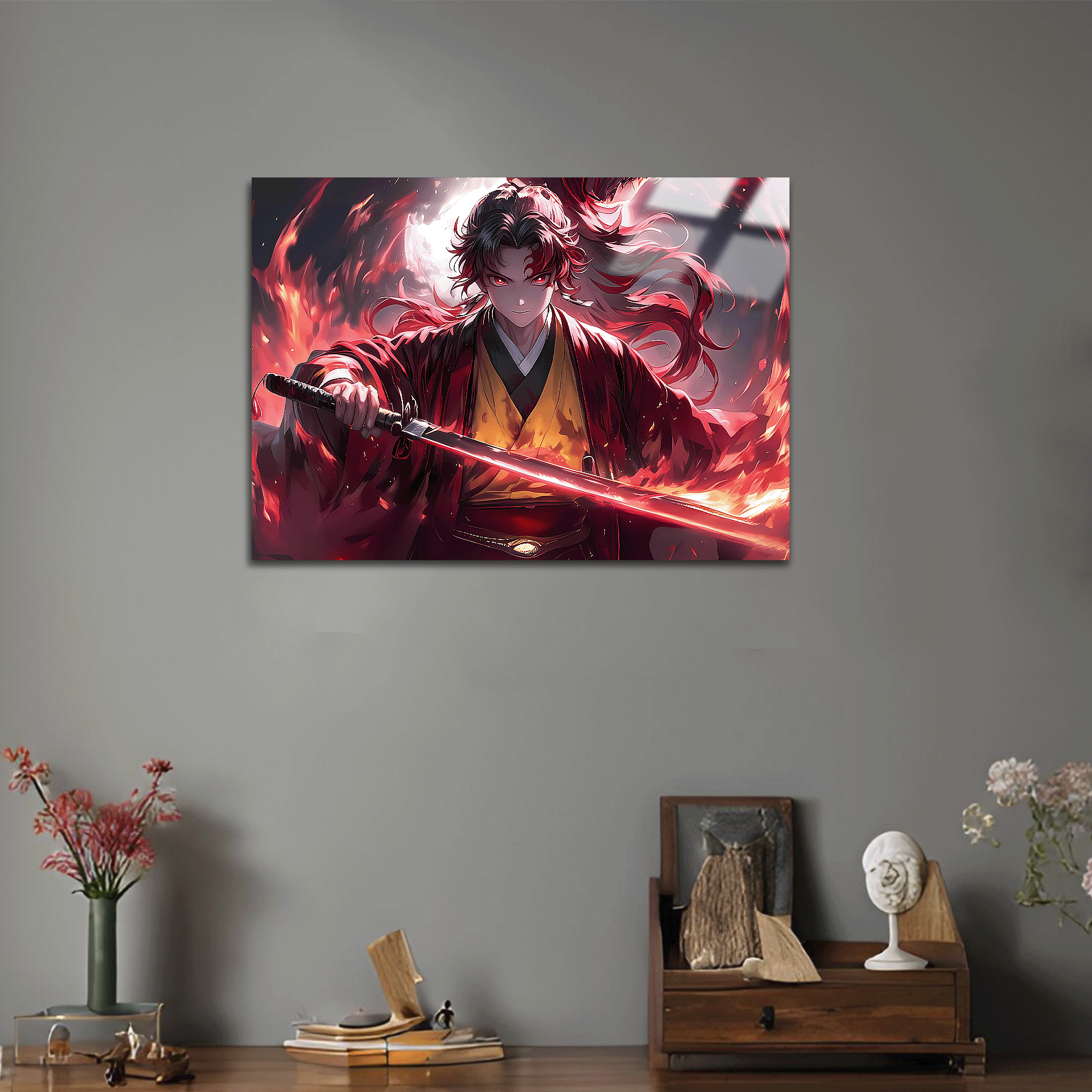 Yoriichi Tsugikuni Metal Poster - Demon Slayer