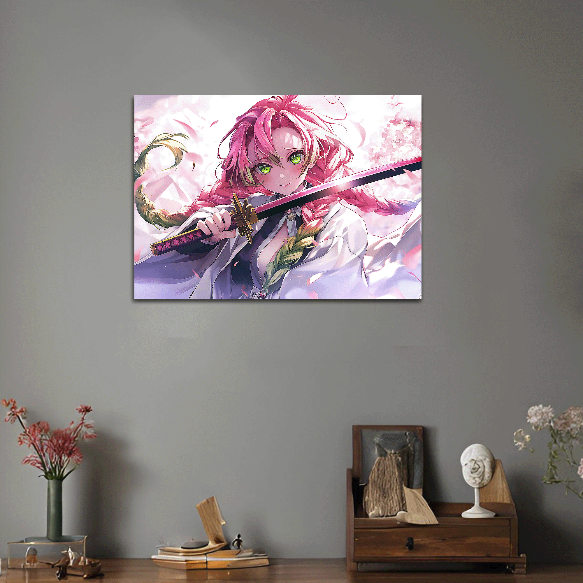 Mitsuri Kanroji Metal Poster - Demon Slayer