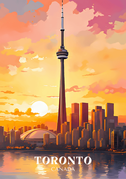Kanada Toronto Metal Poster Sb-57