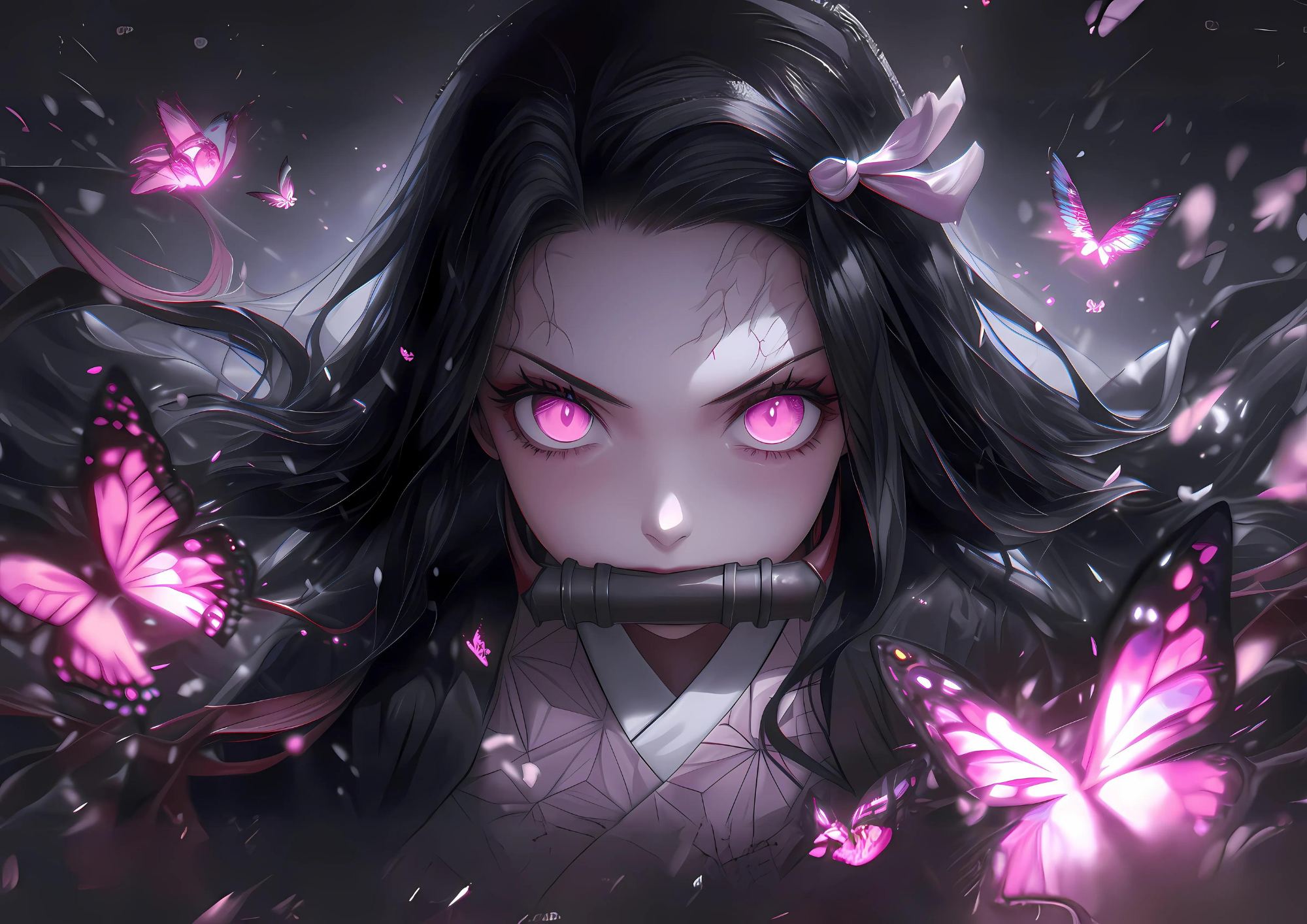 Nezuko Kamado Metal Poster - Demon Slayer