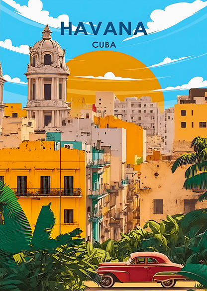 Küba Havana Metal Poster Sb-76