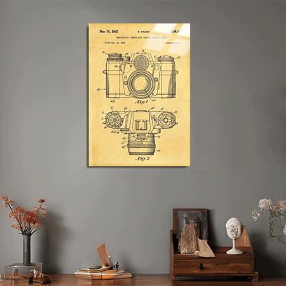 1962 SLR 35mm Kamera Metal Poster Sb-195